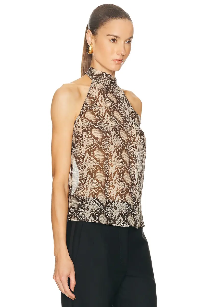 NILI LOTAN Alla Halterneck Top | Thumbnail 2 NILI LOTAN Alla Halterneck Top | Thumbnail 2