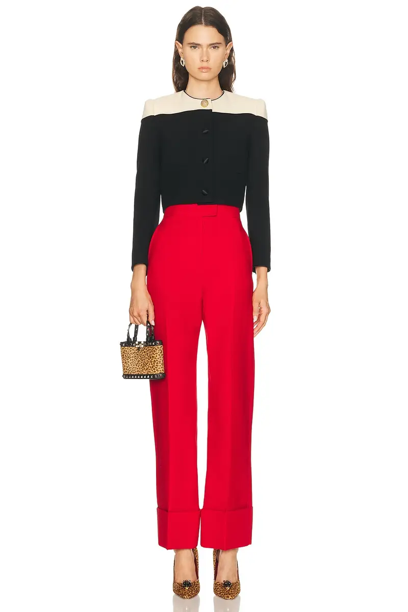 Valentino Crepe Couture Pant | Thumbnail 5 Valentino Crepe Couture Pant | Thumbnail 5