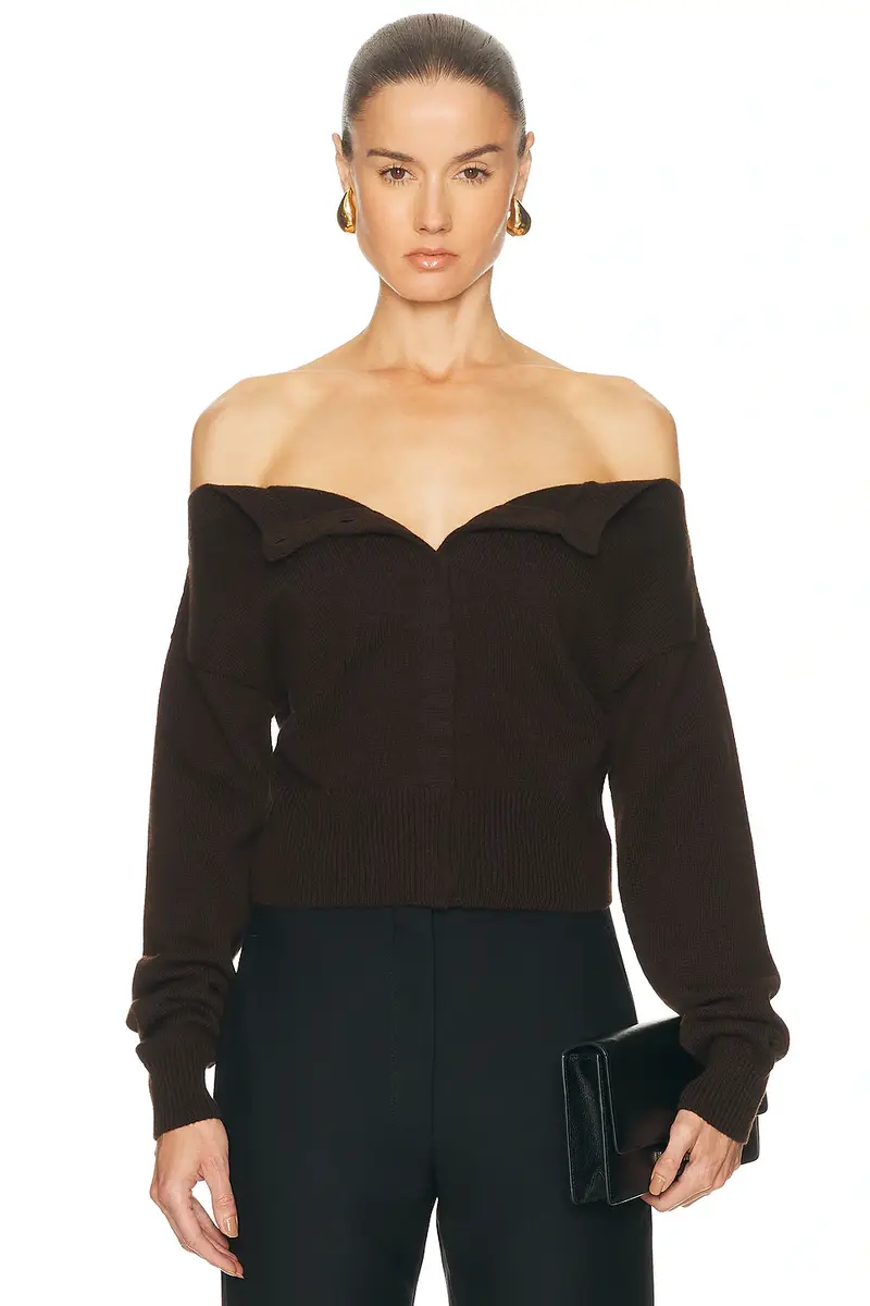 Tom Ford Open-Neck Cardigan | Thumbnail 1 Tom Ford Open-Neck Cardigan | Thumbnail 1