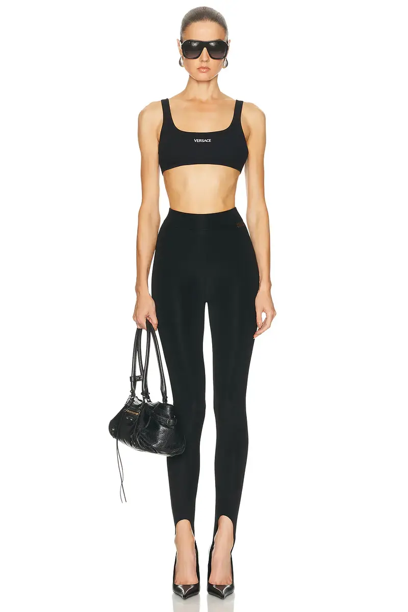 Versace Cotton Rib Bra Top | Thumbnail 4 Versace Cotton Rib Bra Top | Thumbnail 4