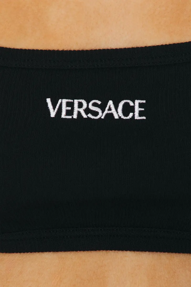 Versace Cotton Rib Bra Top | Thumbnail 5 Versace Cotton Rib Bra Top | Thumbnail 5