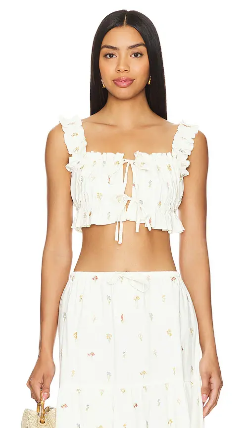 WeWoreWhat Double Tie Top | Image 1 WeWoreWhat Double Tie Top | Image 1