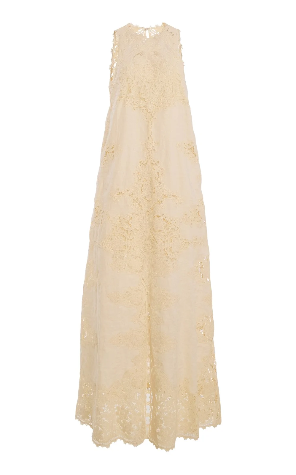 Coralite Linen Laced Dress Coralite Linen Laced Dress