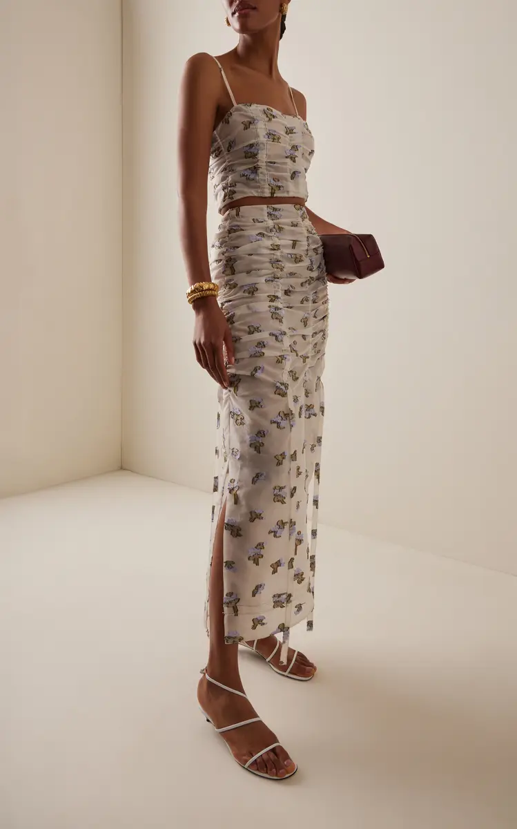 Ulla Johnson Liora Fil Coupe Organza Midi Skirt | Thumbnail 2 Ulla Johnson Liora Fil Coupe Organza Midi Skirt | Thumbnail 2