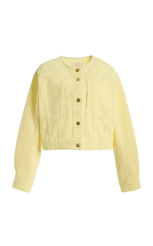 Ulla Johnson The Briar Collarless Denim Jacket