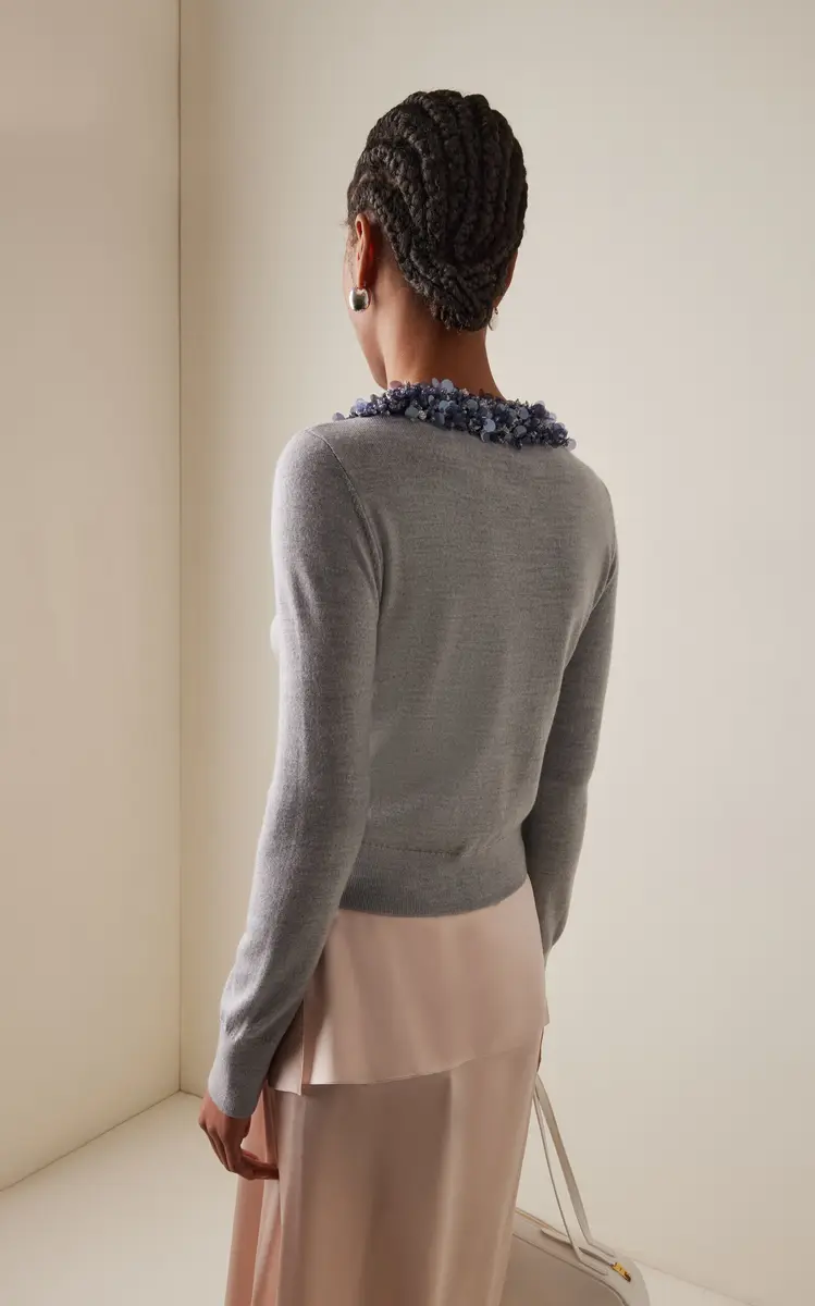 Ulla Johnson Anna Embellished Wool Cardigan | Thumbnail 4