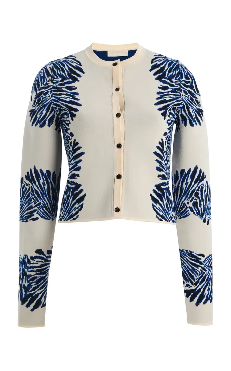 Carina Knit Jacquard Cardigan