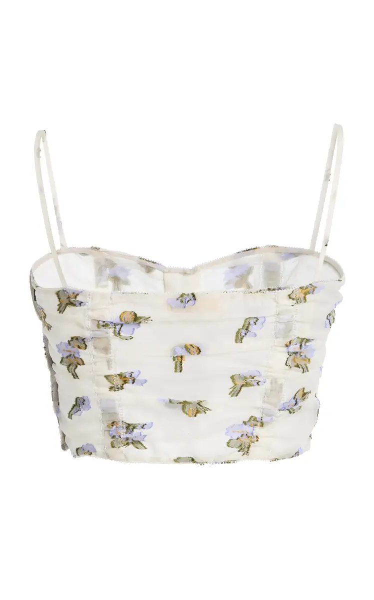 Ulla Johnson Sylvette Fil Coupe Organza Bustier Top | Thumbnail 5 Ulla Johnson Sylvette Fil Coupe Organza Bustier Top | Thumbnail 5