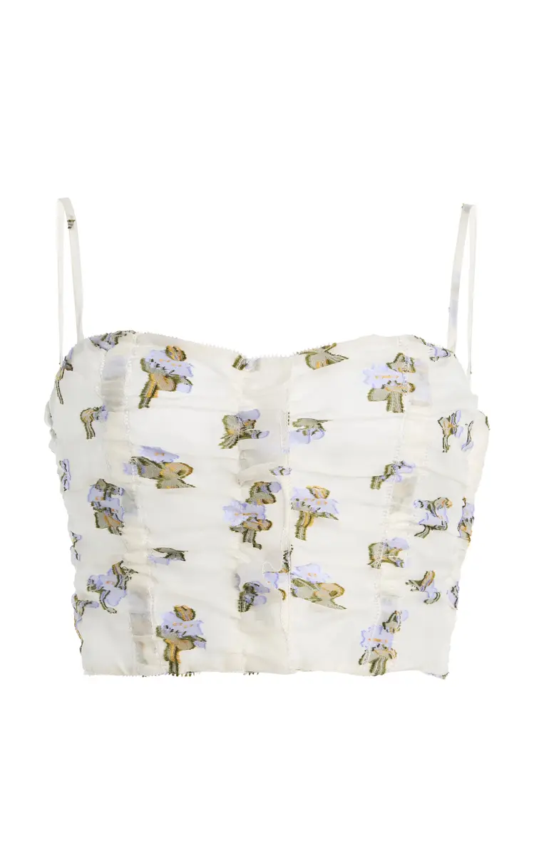 Ulla Johnson Sylvette Fil Coupe Organza Bustier Top | Thumbnail 8 Ulla Johnson Sylvette Fil Coupe Organza Bustier Top | Thumbnail 8