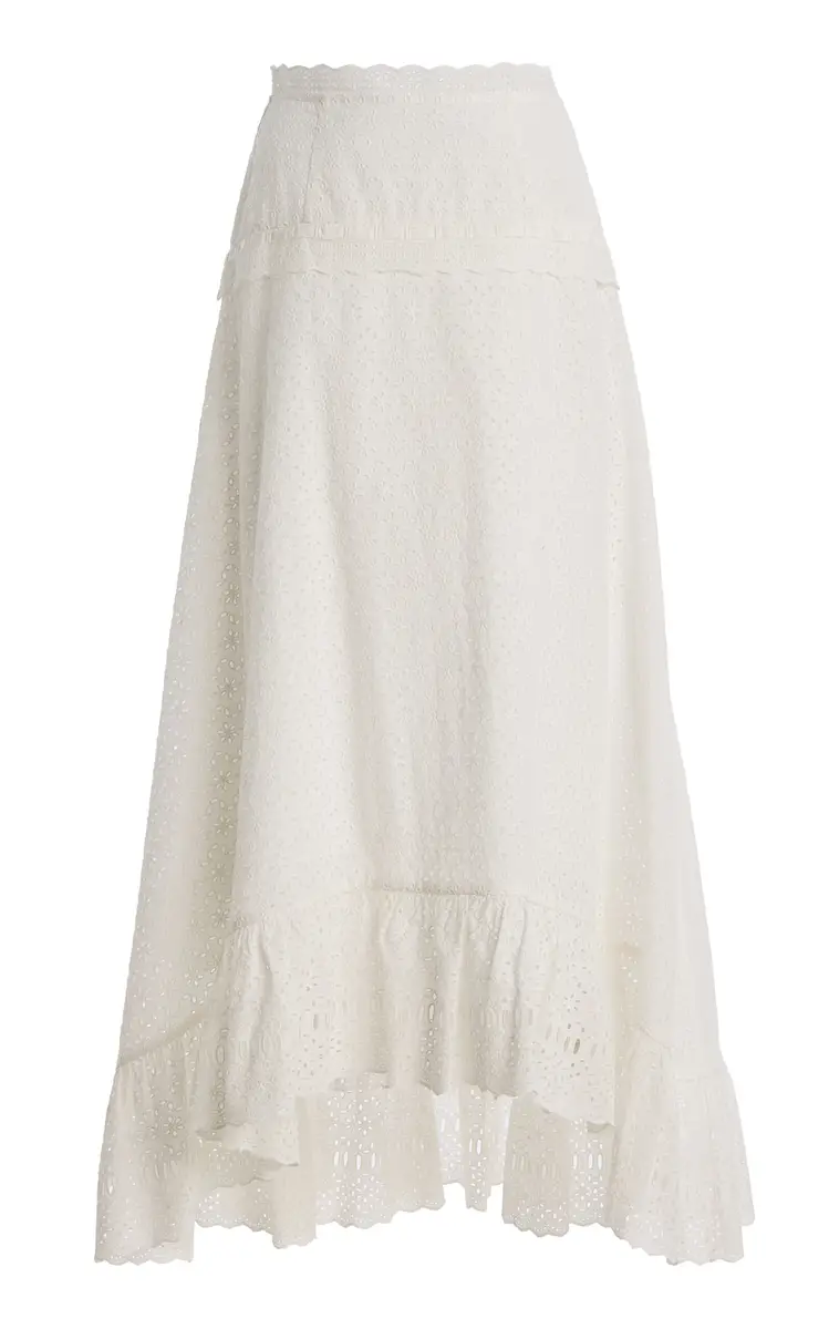 Ulla Johnson Violetta Eyelet Cotton Skirt | Image 1 Ulla Johnson Violetta Eyelet Cotton Skirt | Image 1