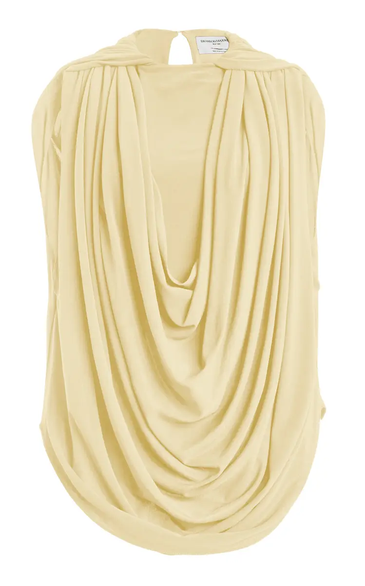 Brandon Maxwell Astor Draped Top | Thumbnail 9 Brandon Maxwell Astor Draped Top | Thumbnail 9