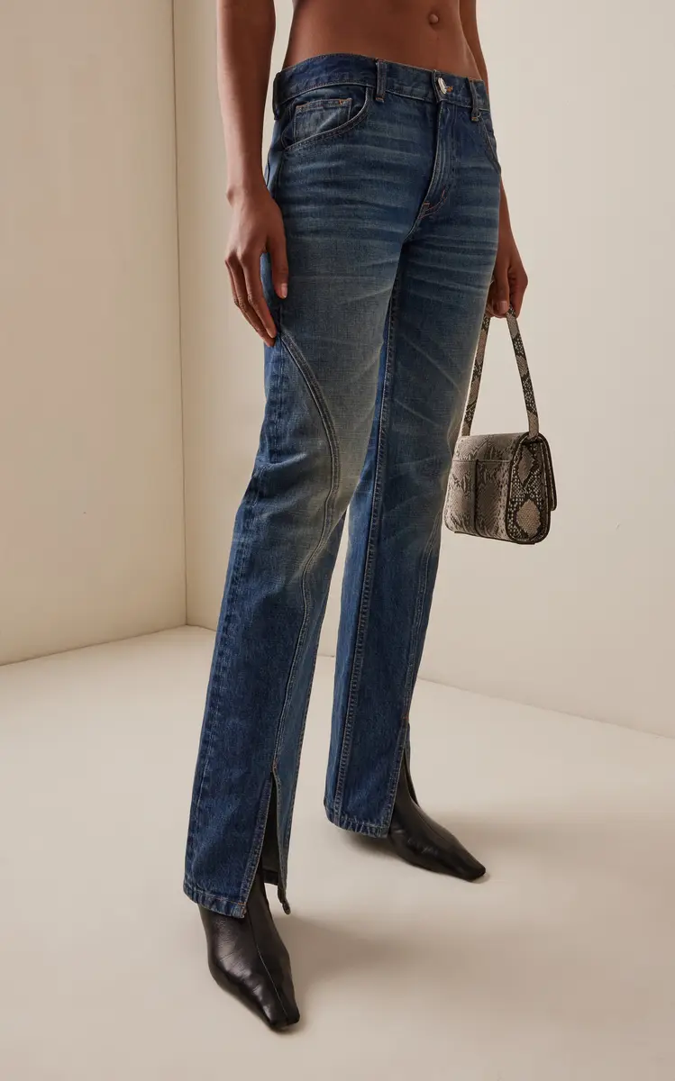 Brandon Maxwell The Campbell Cotton Spiral-Seam Jeans | Thumbnail 3 Brandon Maxwell The Campbell Cotton Spiral-Seam Jeans | Thumbnail 3
