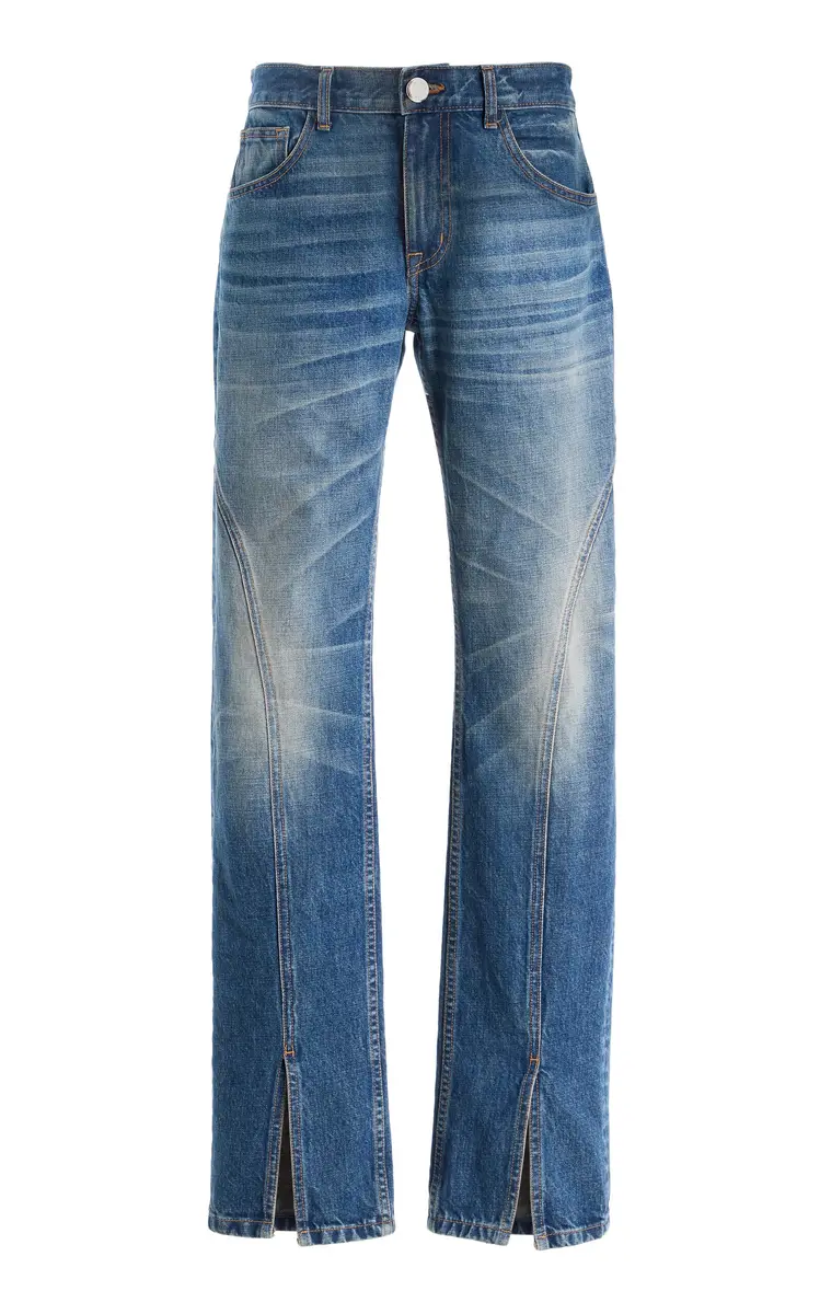 Brandon Maxwell The Campbell Cotton Spiral-Seam Jeans | Image 1 Brandon Maxwell The Campbell Cotton Spiral-Seam Jeans | Image 1