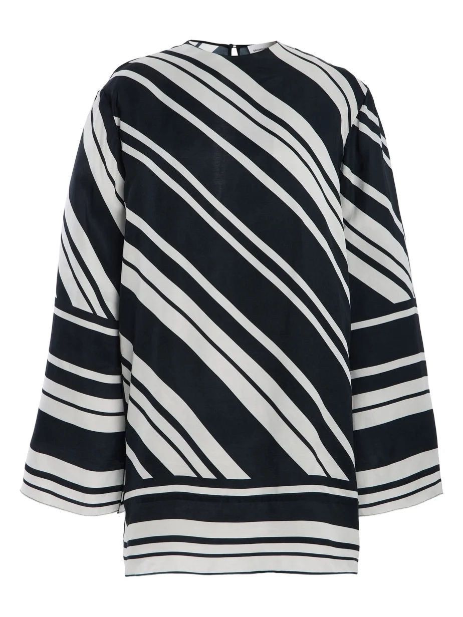 The Leni Striped Tunic Mini Dress The Leni Striped Tunic Mini Dress