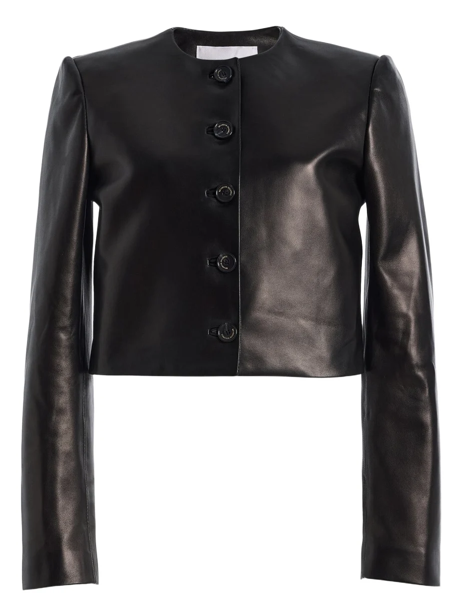 The Ryder Cropped Leather Jacket The Ryder Cropped Leather Jacket