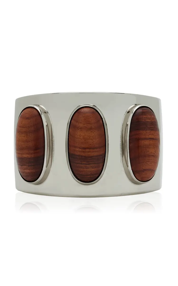 Brandon Maxwell The Trove Cuff Bracelet with Round Cabochons