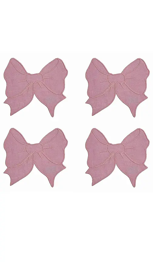 Chefanie Bow Cocktail Napkins Set Of 4 | Image 1 Chefanie Bow Cocktail Napkins Set Of 4 | Image 1