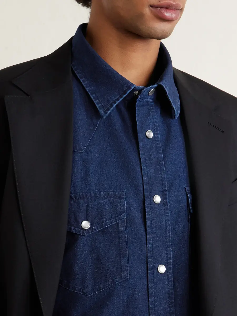 Tom Ford Denim Shirt - Men | Thumbnail 5 Tom Ford Denim Shirt - Men | Thumbnail 5