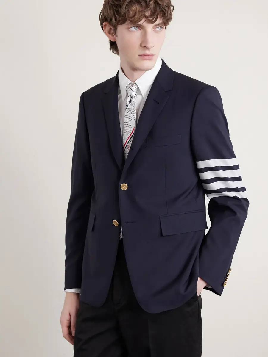 Thom Browne 5cm Silk-Jacquard Tie - Men | Thumbnail 3 Thom Browne 5cm Silk-Jacquard Tie - Men | Thumbnail 3