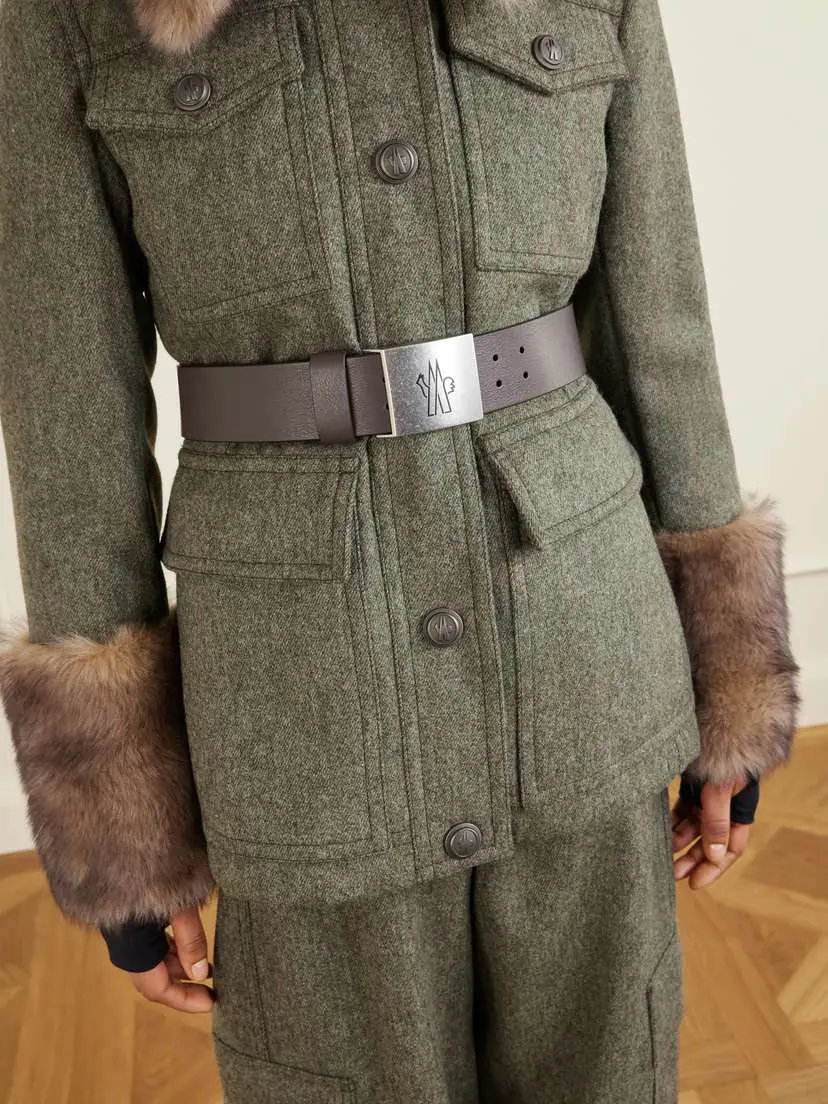 Moncler Grenoble Devez Shearling-trimmed Wool-gabardine Ski Jacket | Thumbnail 5