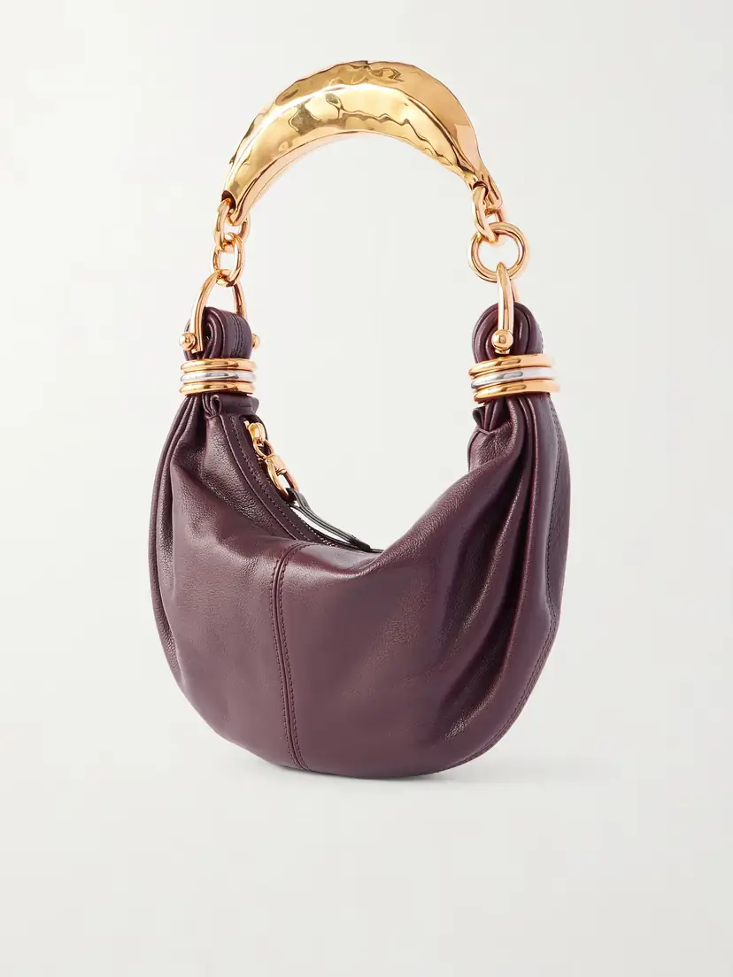 Chloé Bracelet Embellished Textured-leather Shoulder Bag | Thumbnail 4