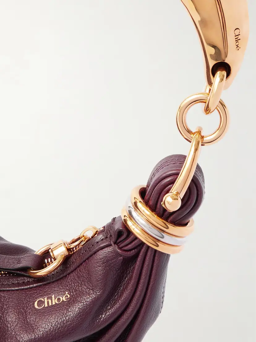 Chloé Bracelet Embellished Textured-leather Shoulder Bag | Thumbnail 5