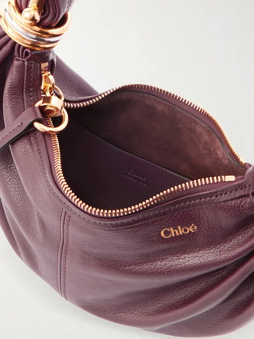 Chloé Bracelet Embellished Textured-leather Shoulder Bag | Thumbnail 6
