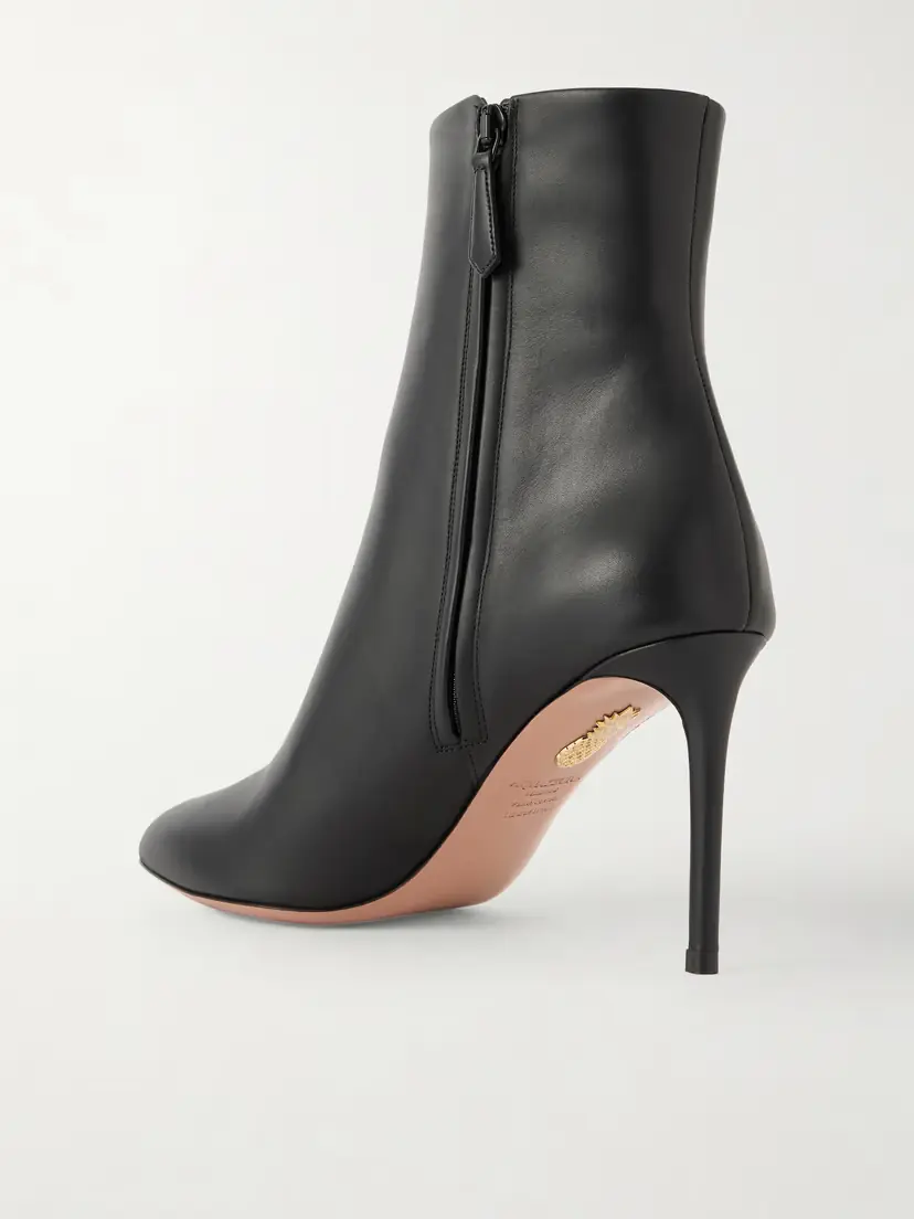 Aquazzura Sellier 85 Leather Ankle Boots | Thumbnail 3 Aquazzura Sellier 85 Leather Ankle Boots | Thumbnail 3