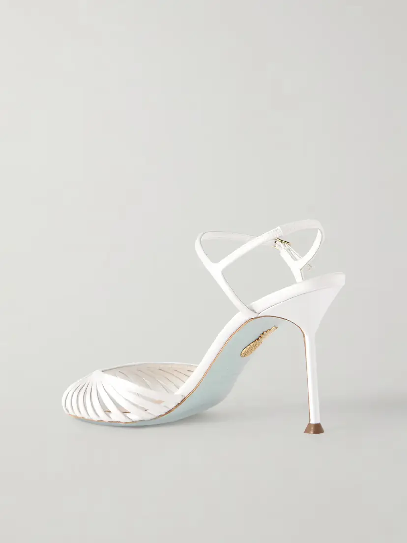 Aquazzura Hold Me 85 Satin Sandals | Thumbnail 3