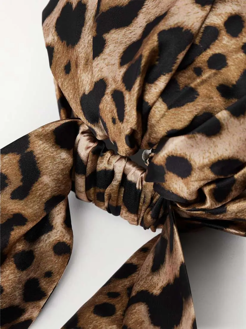 Eugenia Kim Gigi Leopard-print Satin-twill Headscarf | Thumbnail 3 Eugenia Kim Gigi Leopard-print Satin-twill Headscarf | Thumbnail 3
