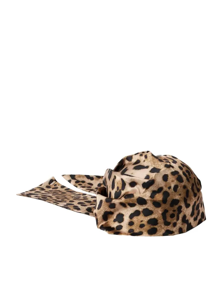 Eugenia Kim Gigi Leopard-print Satin-twill Headscarf