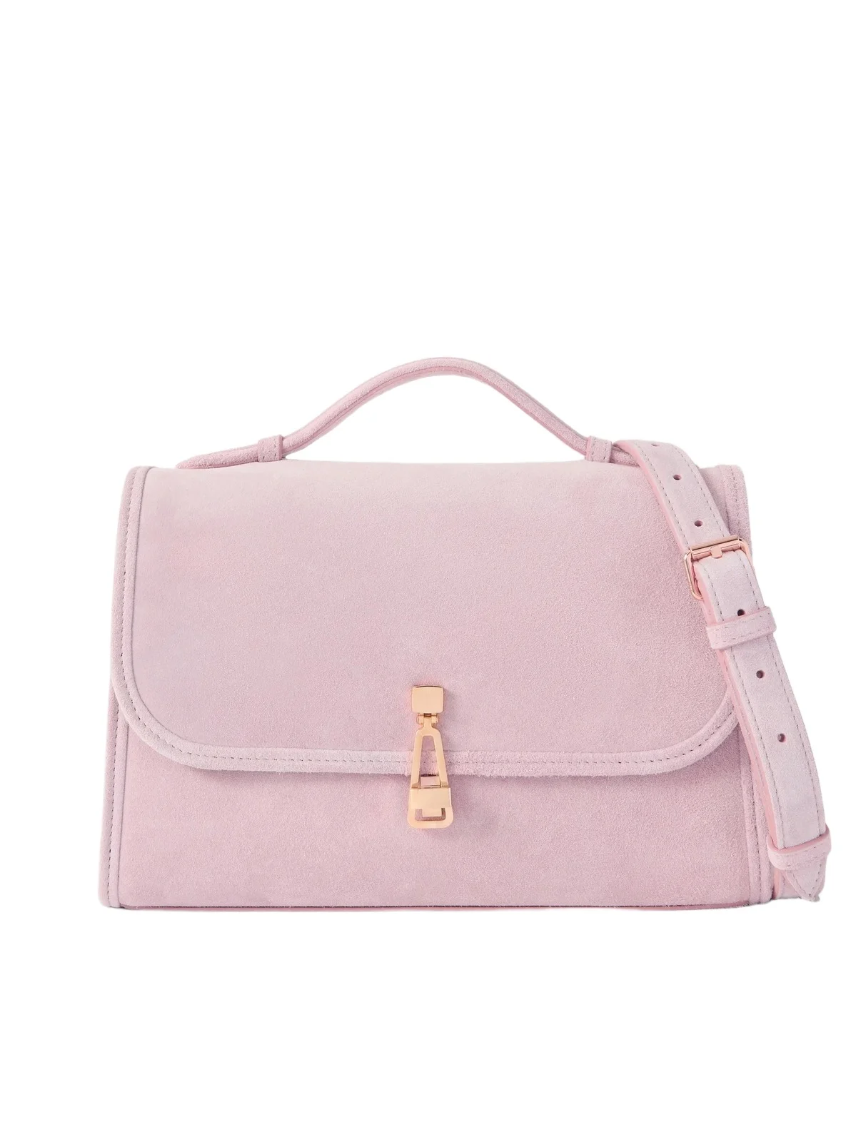 Leonora Medium Suede Top-handle Bag Leonora Medium Suede Top-handle Bag