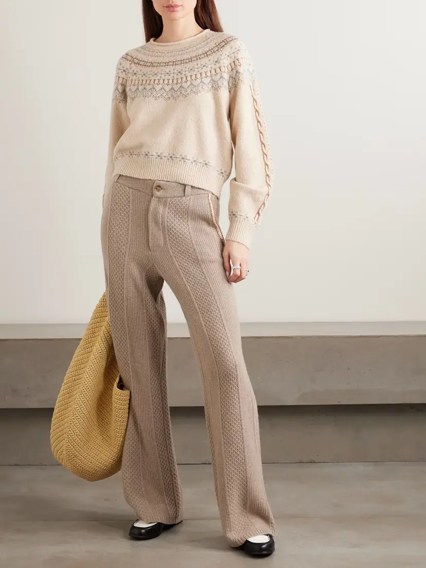 Guest In Residence Cloud Chalet Fair Isle Wool And Cashmere-blend Sweater | Thumbnail 2