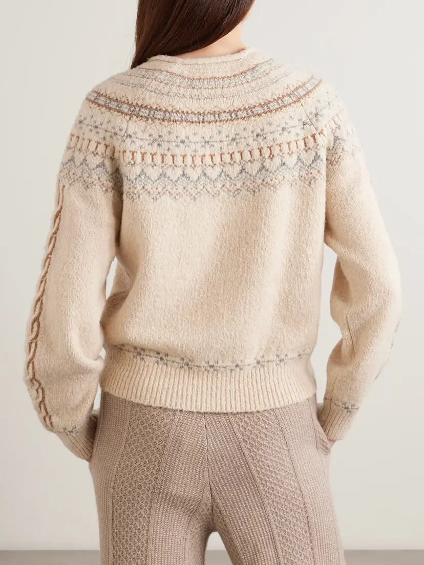 Guest In Residence Cloud Chalet Fair Isle Wool And Cashmere-blend Sweater | Thumbnail 3
