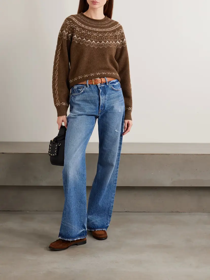 Guest In Residence Cloud Chalet Fair Isle Wool And Cashmere-blend Sweater | Thumbnail 2