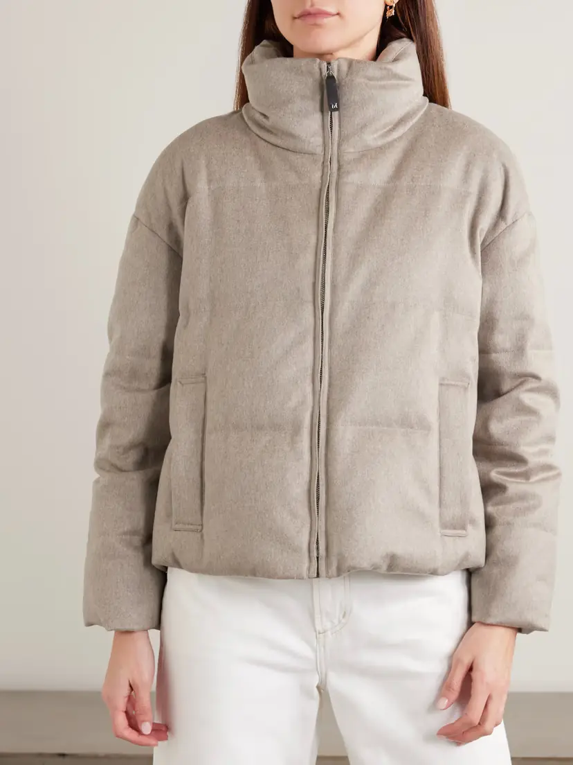 Max Mara Quilted Brushed-cashmere Down Jacket | Thumbnail 3