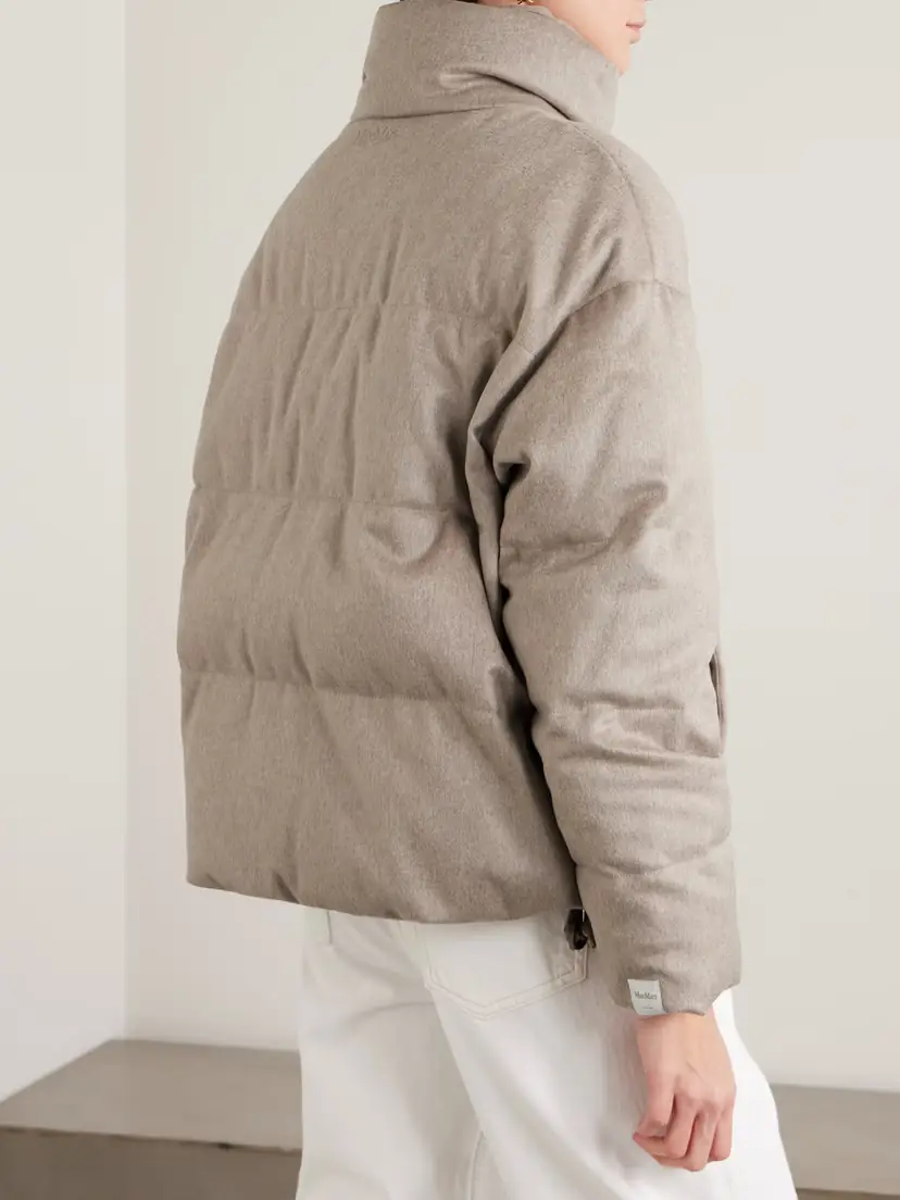Max Mara Quilted Brushed-cashmere Down Jacket | Thumbnail 4