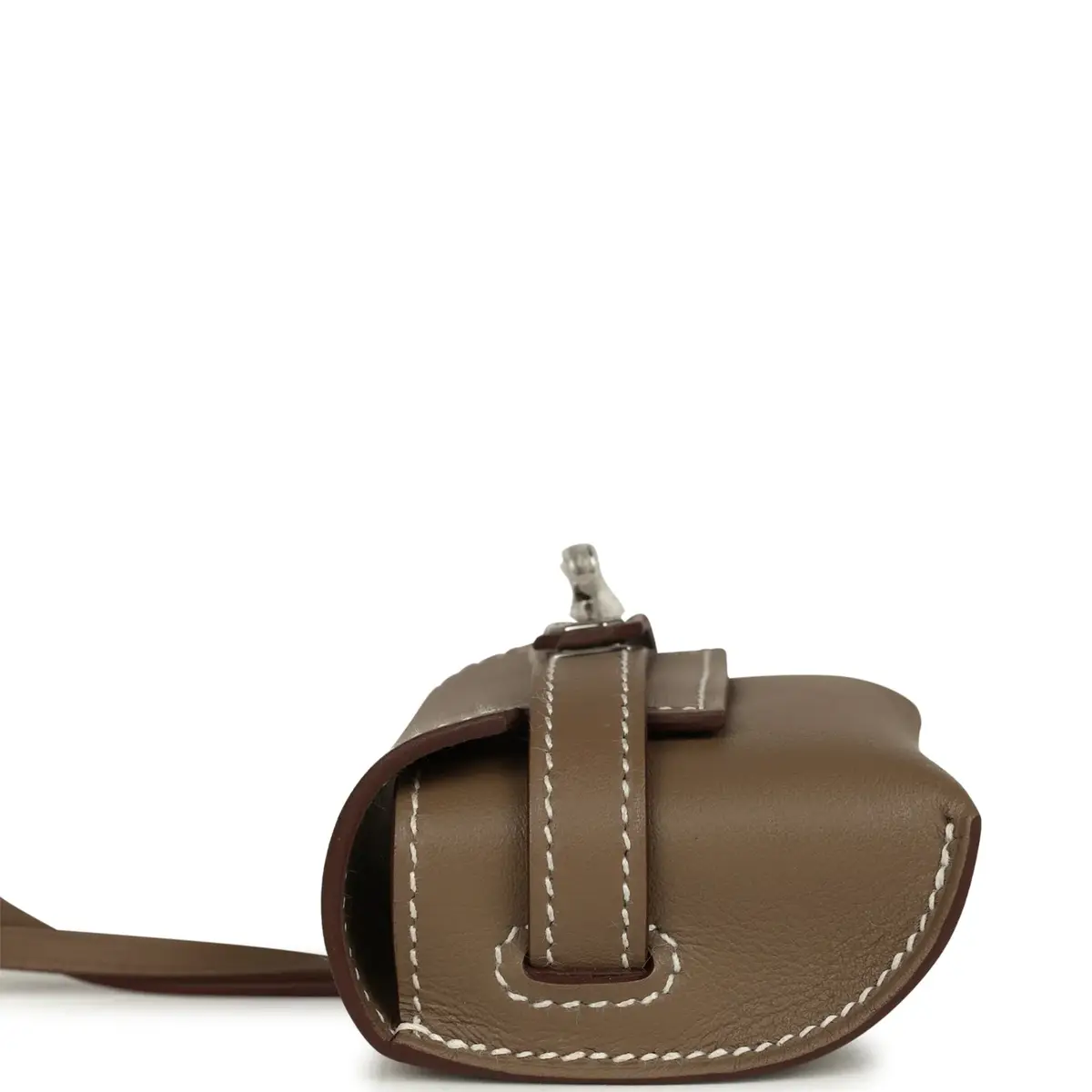 HERMÈS Hermes Kelly Festival Bag Charm Etoupe Swift Palladium Hardware | Thumbnail 3 HERMÈS Hermes Kelly Festival Bag Charm Etoupe Swift Palladium Hardware | Thumbnail 3