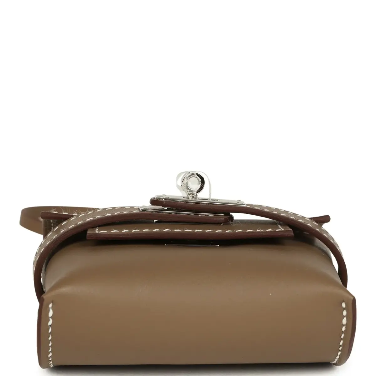 HERMÈS Hermes Kelly Festival Bag Charm Etoupe Swift Palladium Hardware | Thumbnail 6 HERMÈS Hermes Kelly Festival Bag Charm Etoupe Swift Palladium Hardware | Thumbnail 6