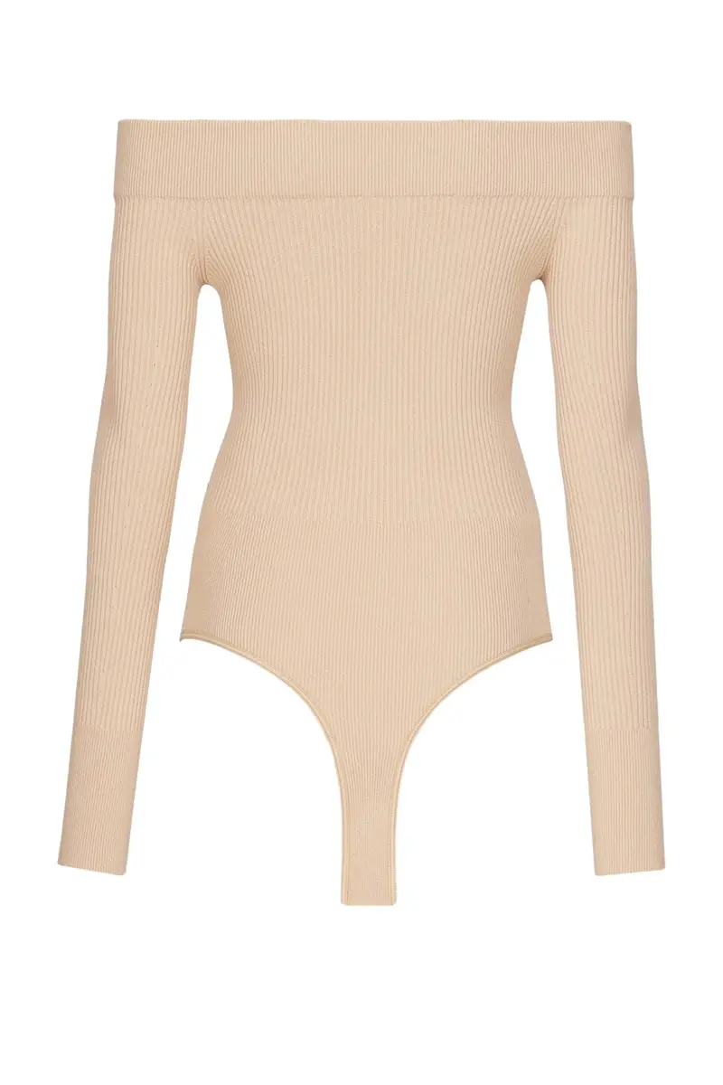 ALAÏA ALAΪA Off The Shoulder Bodysuit | Thumbnail 2 ALAÏA ALAΪA Off The Shoulder Bodysuit | Thumbnail 2