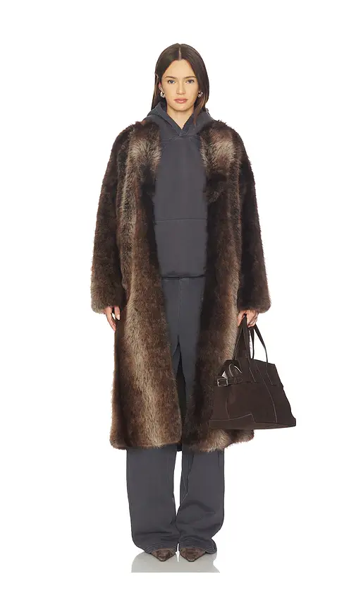Line & Dot Cairo Faux Fur Coat | Thumbnail 2 Line & Dot Cairo Faux Fur Coat | Thumbnail 2