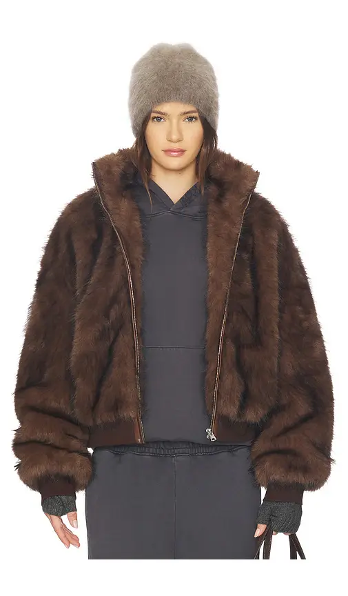 MARRKNULL Hooded Fur Coat | Image 1 MARRKNULL Hooded Fur Coat | Image 1