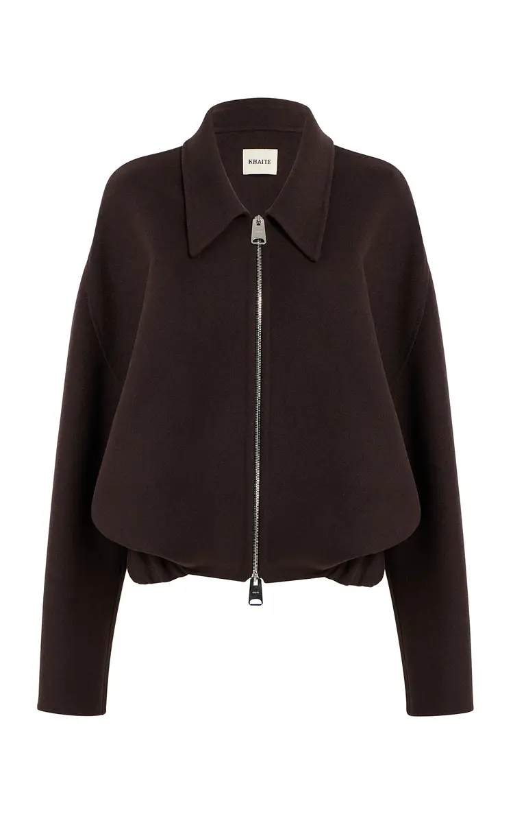Khaite Odin Zip-Front Wool Jacket | Thumbnail 2