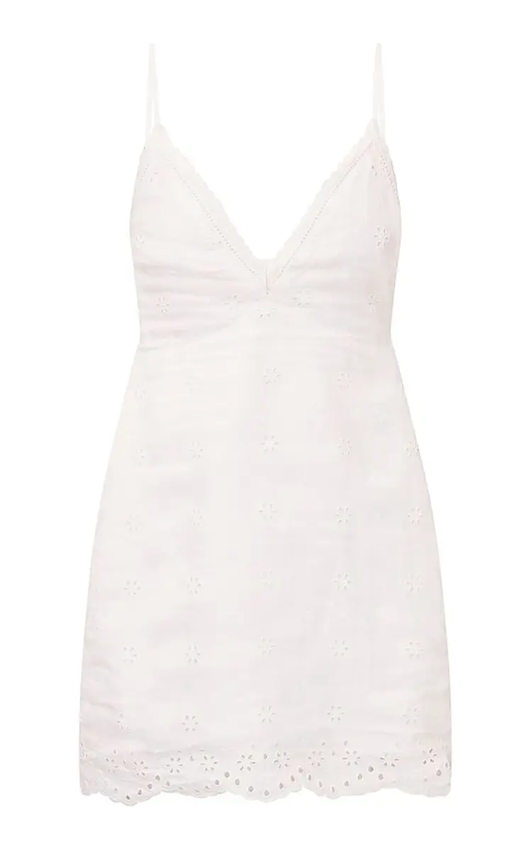 LoveShackFancy Becklyn Eyelet Linen Dress | Thumbnail 2