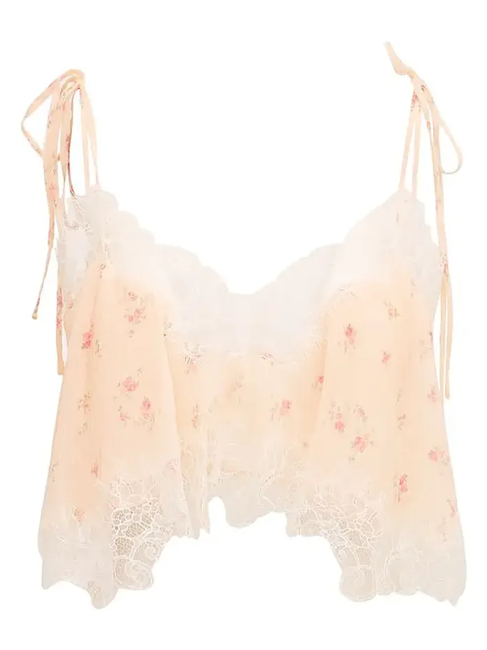 Elysia Silk Blend Cropped Top Elysia Silk Blend Cropped Top