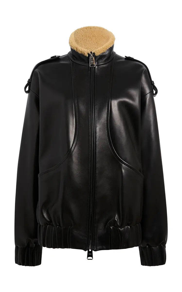 Khaite Sigi Relaxed Plongé Leather Jacket | Thumbnail 3