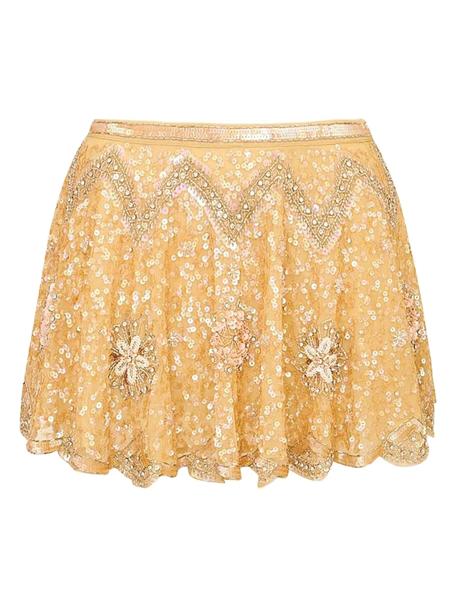 Bramble Sequined Mini Skirt