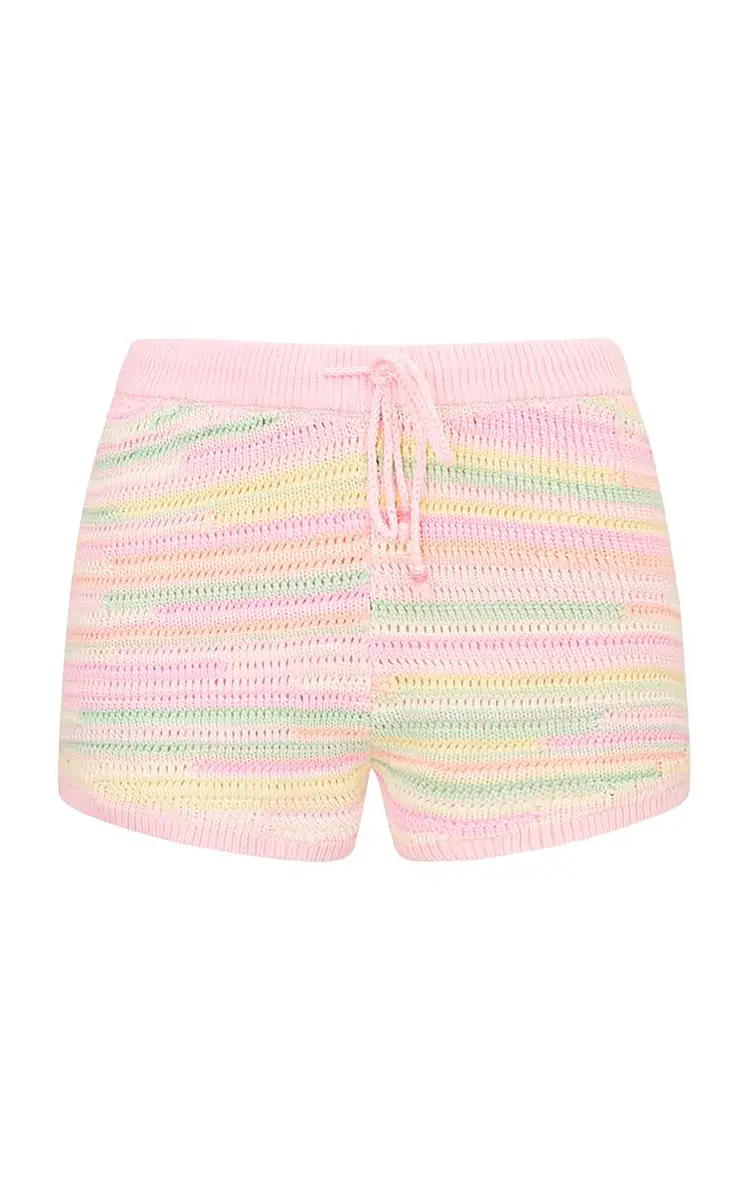 LoveShackFancy Windly Cotton Knit Shorts | Thumbnail 2
