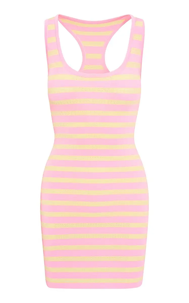 LoveShackFancy Gayle Striped Mini Dress | Image 1 LoveShackFancy Gayle Striped Mini Dress | Image 1
