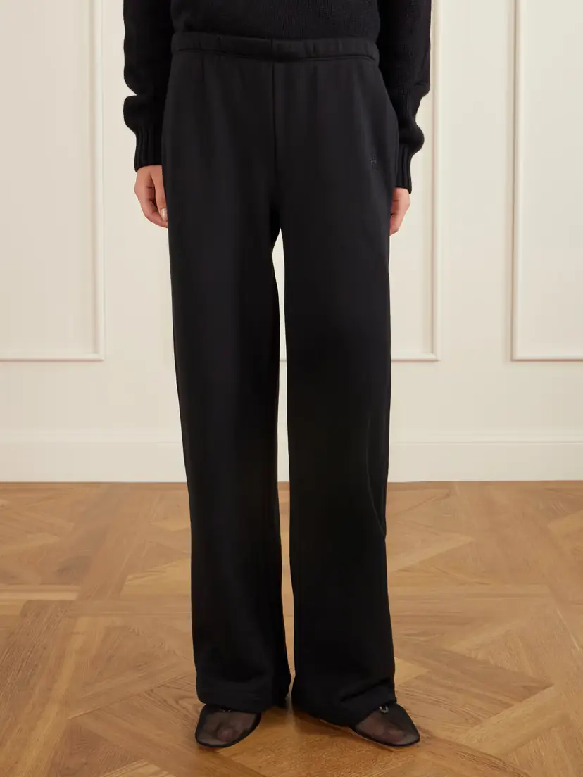 ÉTERNE Embroidered Cotton And Modal-blend Jersey Sweatpants | Thumbnail 3 ÉTERNE Embroidered Cotton And Modal-blend Jersey Sweatpants | Thumbnail 3